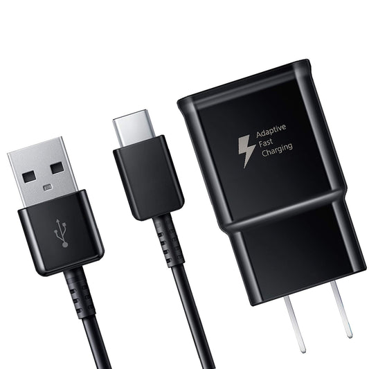 Victory Furrier [Fast Charging Wall Adapter for Samsung Galaxy S10 / S9 / S8 - Note 10/9 / 8 Edge/Plus/Active%75 Faster Charger (1x Adapter & 1x