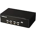 StarTech.com 4 Port VGA KVM Switch - Dual VGA - Hot-key & Audio Support - 1920x1200 KVM Switch - KVM Video Switch (SV431DVGAU2A)