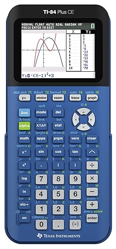 Texas Instruments TI-84 Plus CE Blueberry Graphing Calculator (Renewed)