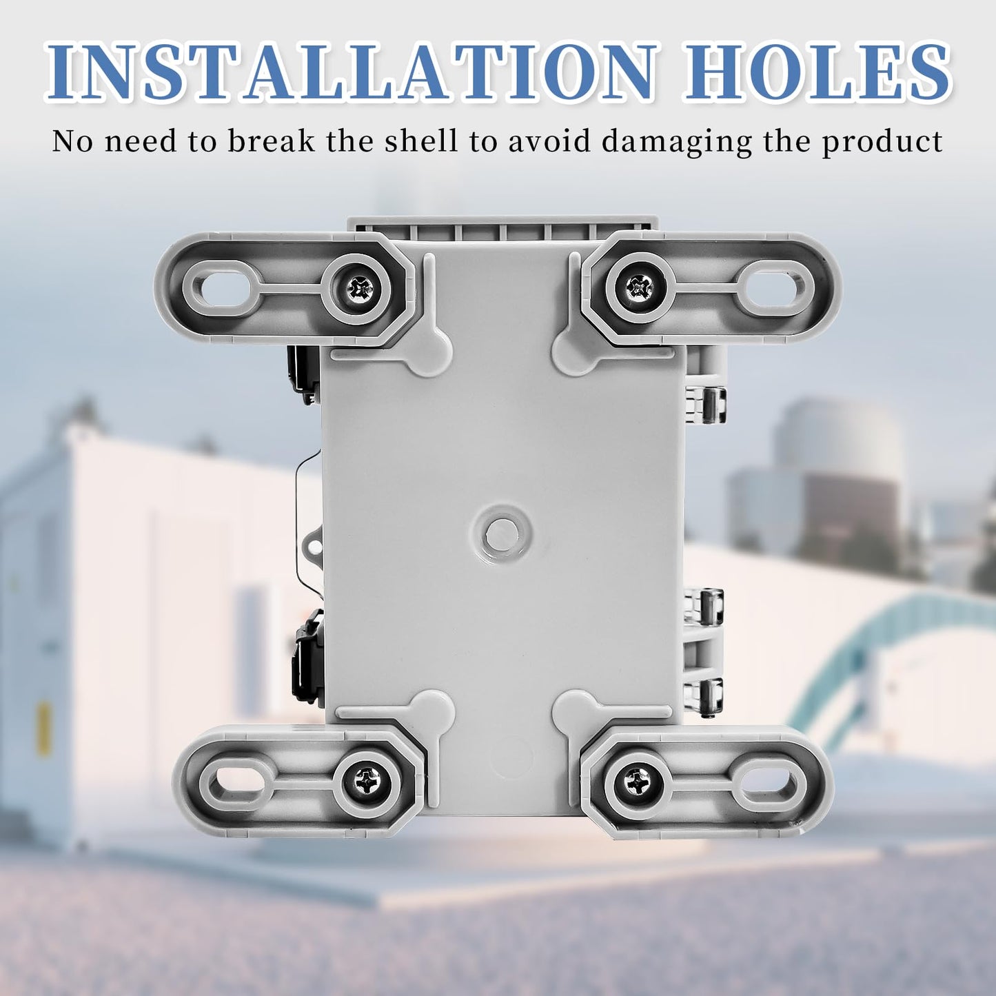CXCESNS Waterproof Outdoor Electrical Box 5.9"x3.93"x3.54"D IP67 ABS Plastic Enclosure with PC Transparent Cover Outdoor/Indoor Lockable Electrical
