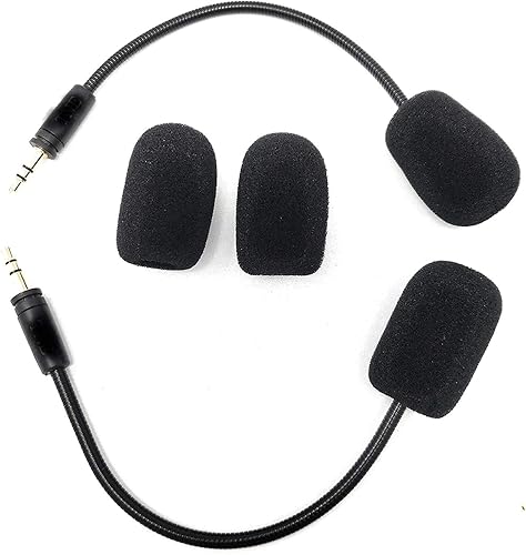 TNE 2-Pack Replacement 3.5mm Game Mics Microphone Boom for Turtle Beach Ear Force XO Four & Recon 150 50 50X 50P 60P Camo Xbox One PS4 Gaming Headsets