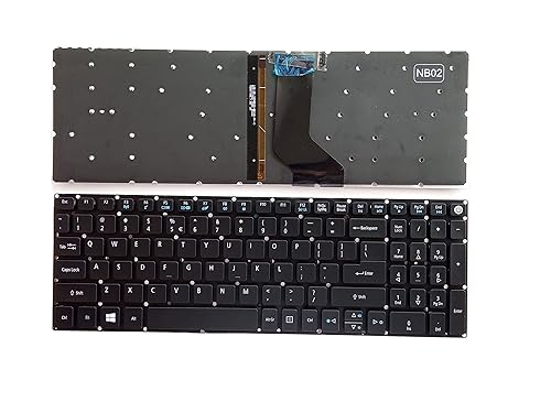 New Laptop Replacement Keyboard Fit Acer Aspire E5-523 E5-532 E5-552 E5-573 E5-574 E5-575 E5-576 E5-752 US Layout Backlight