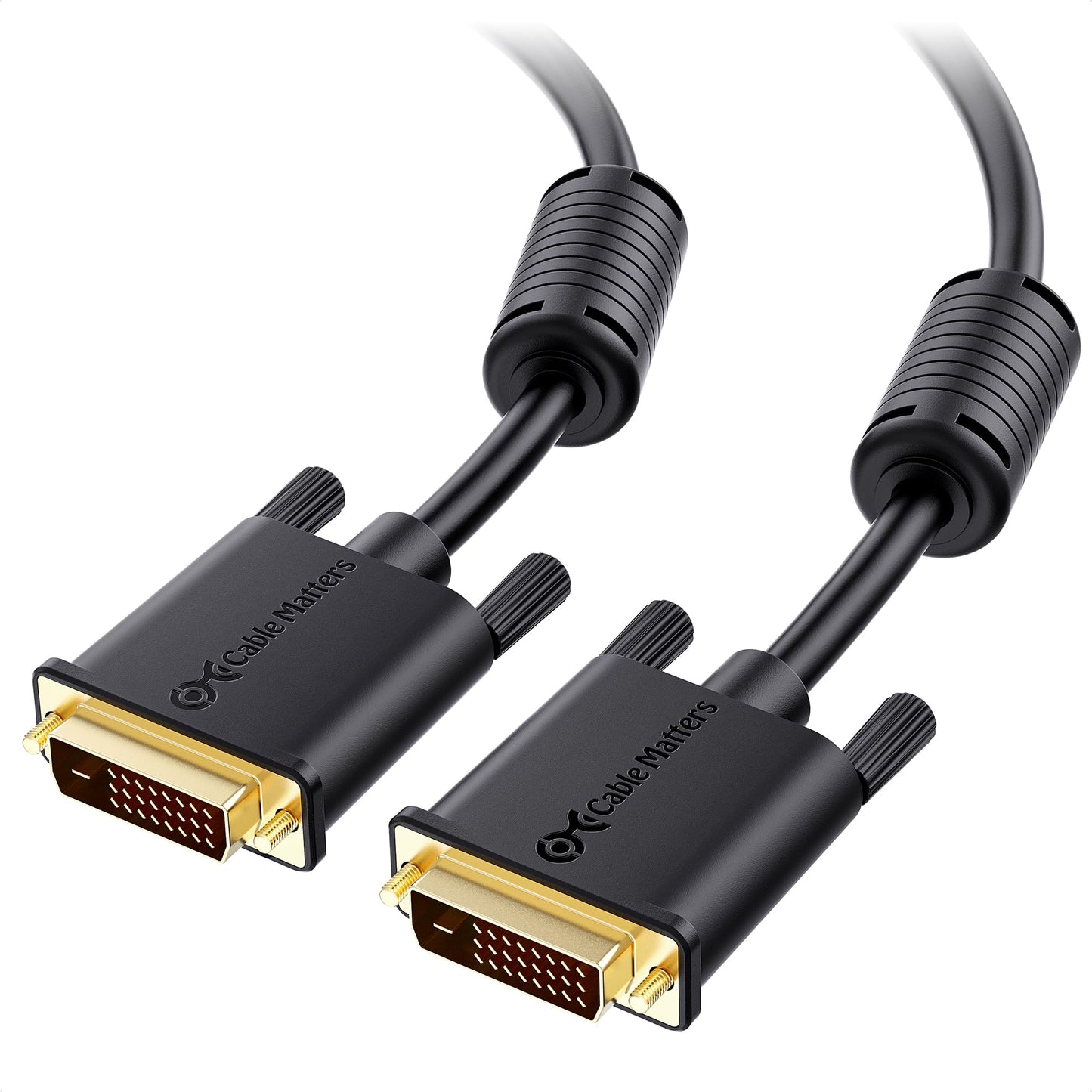 Cable Matters DVI Cable with Ferrites - 10ft, DVI Dual Link Cable
