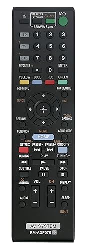 New RM-ADP070 Replaced Remote fit for Sony BDV-E780W RM-ADP059 HBD-E280 BDV-E980W HBD-E580 HBDE280 BDVE980W HBDE580 BDVE780W AV System Home Theater