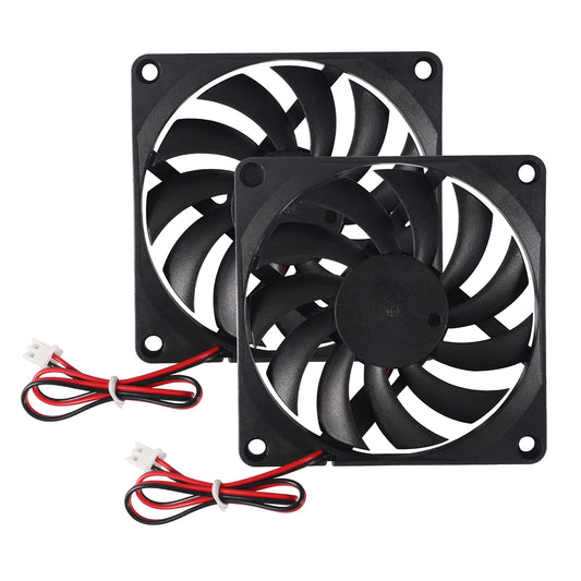 2Pcs DC 24V 8010 3D Printer 80x80x10 Brushless Cooling Fan 80MM for PC CPU Computer Case Cooler