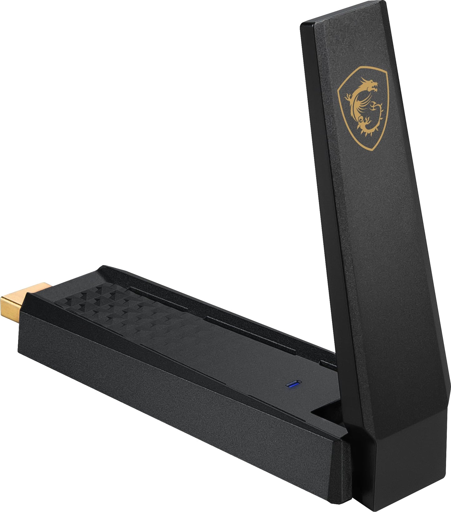 MSI AXE5400 WiFi 6E USB Adapter - WLAN up to 5400 Mbps (6GHz, 5GHz, 2.4GHz Wireless), USB 3.2 Gen 1, MU-MIMO, 2X High-Gain Tri-Band Antennas