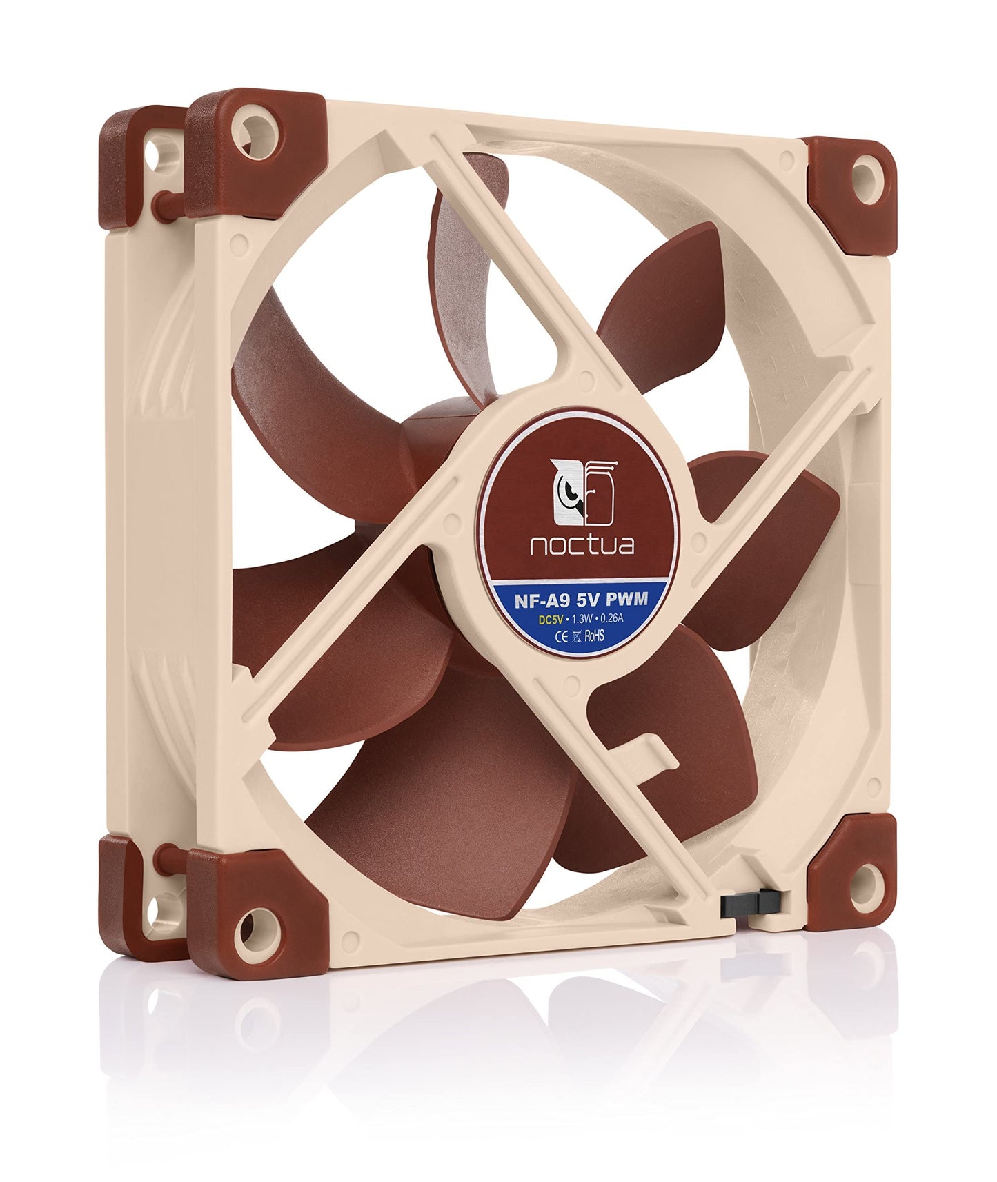 Noctua NF-A9 5V PWM, Premium Quiet Fan with USB Power Adaptor Cable, 4-Pin, 5V Version (92mm, Brown)
