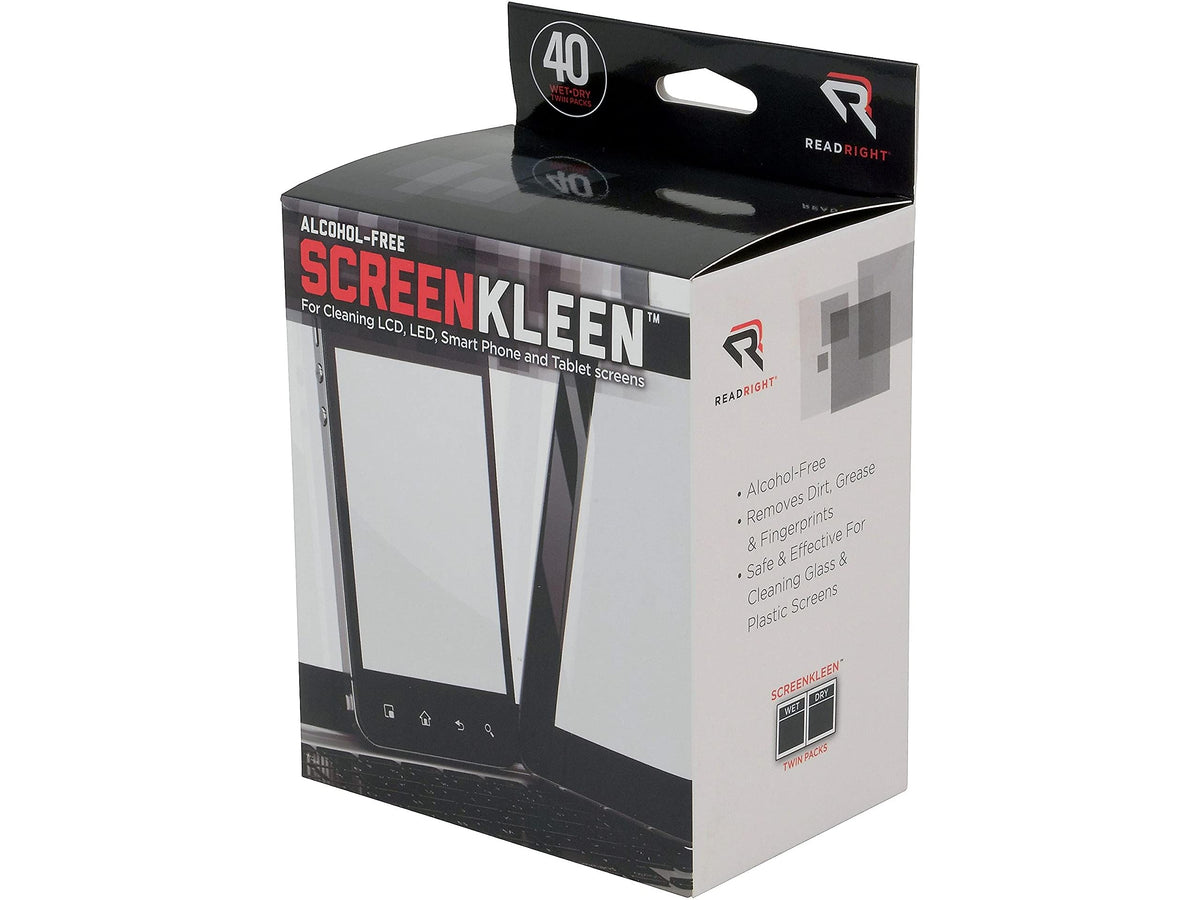Advantus Screen Kleen Cleaning Wipes, Pack of 40