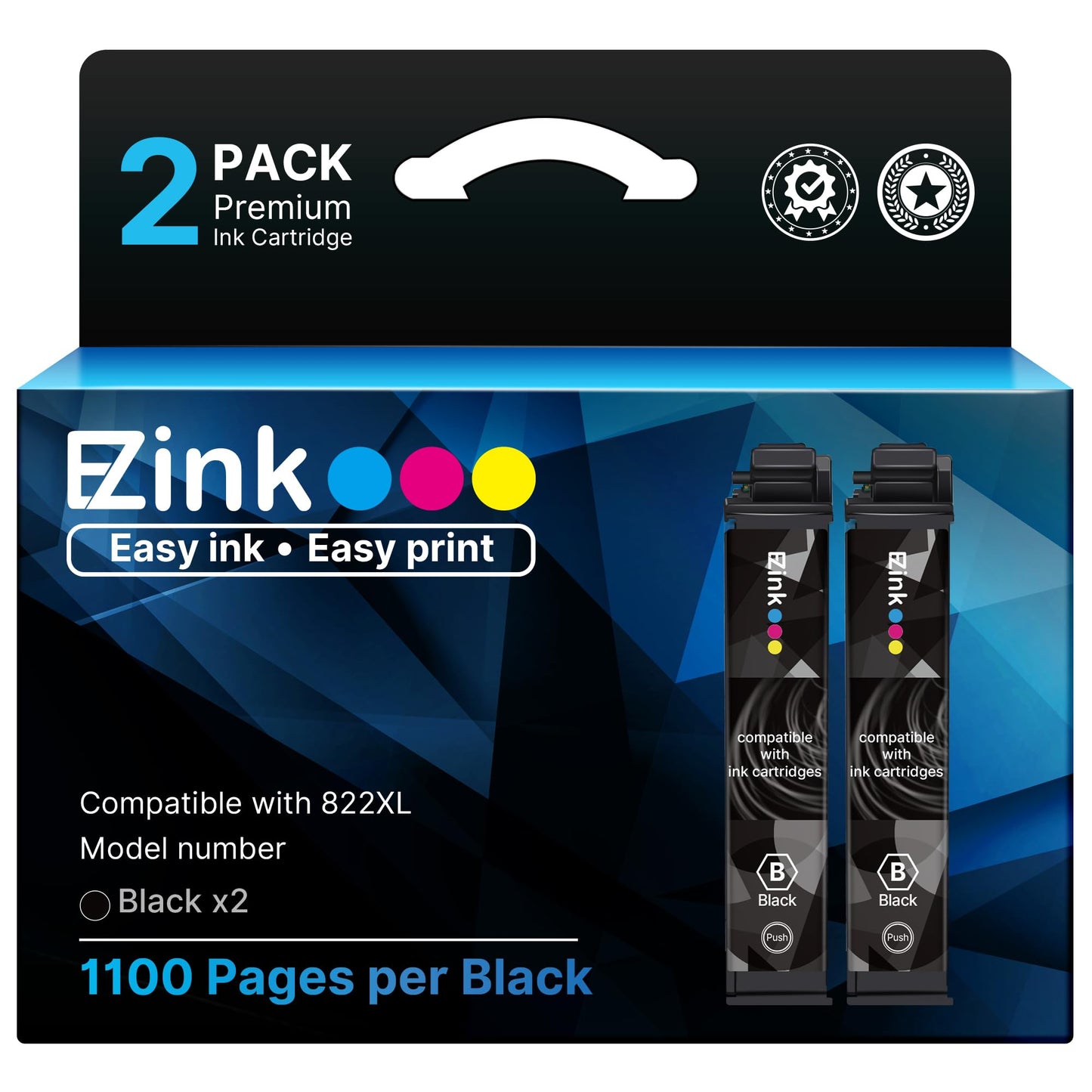 Remanufactured Replacement for 822XL Ink Cartridge for 822 Ink Cartridge
