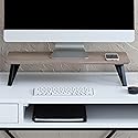 Anji Mountain Monitor Stand - Desktop Organizer & Laptop Riser, Ergonomic Monitor Riser, Space-Saving Monitor Stand for Desk, Durable Construction