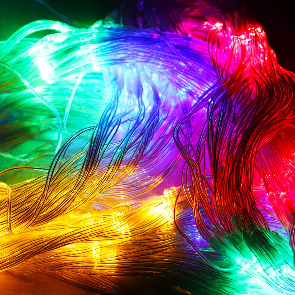 Vicila LED Net Light Christmas Mesh Lights, 240LED Timer Tree Warp Fairy Lights Outdoor Hanging String Light for Christmas, Halloween, Garden