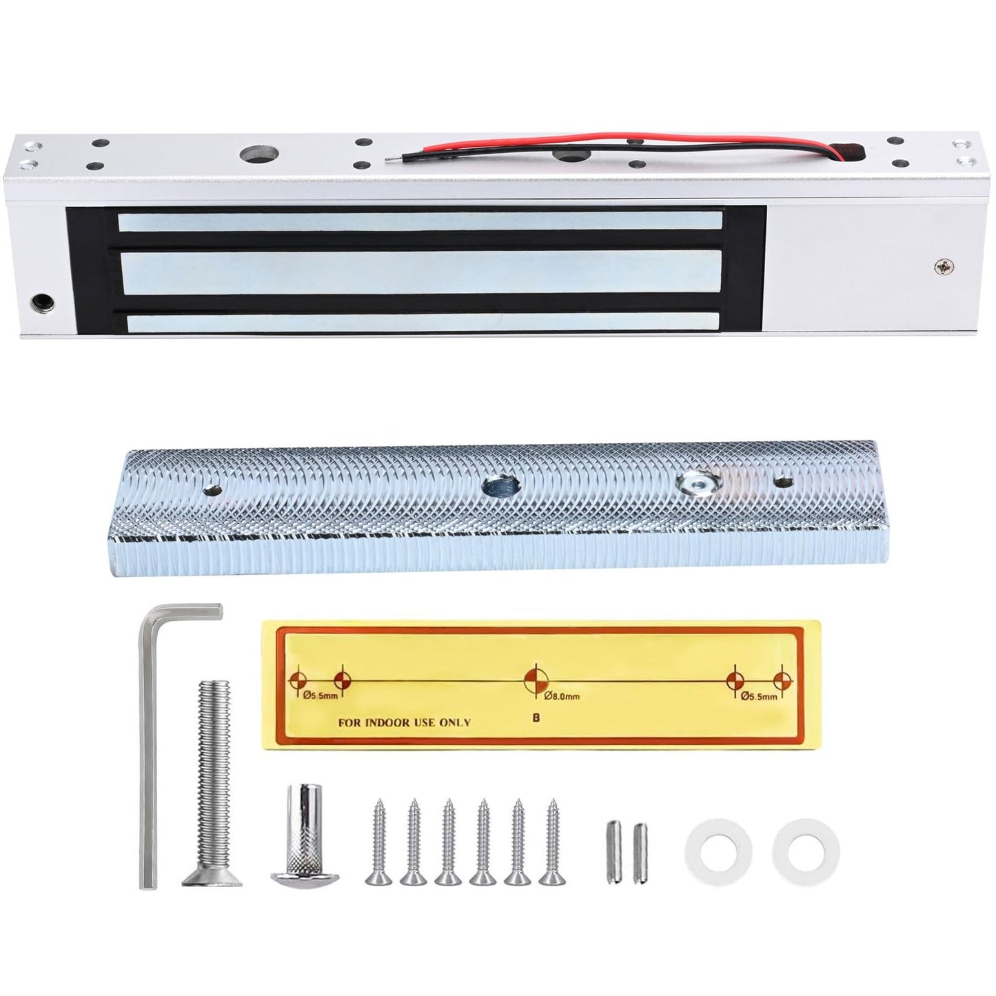 Access Control System with Remote Control - 600lbs Magnetic Door Lock Kit, 12V Fail Safe NC Mode, Secure & Easy DIY Installation for Smart Home Entry