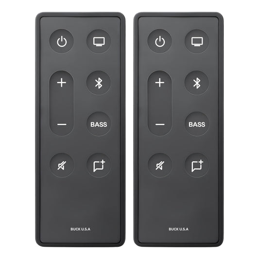 2 Pack Replacement Remote Control for Bose TV Speaker & Solo Soundbar Series II - Compatible with Bose Solo 5, Solo 10, Solo 15 Sound Systems - Easy