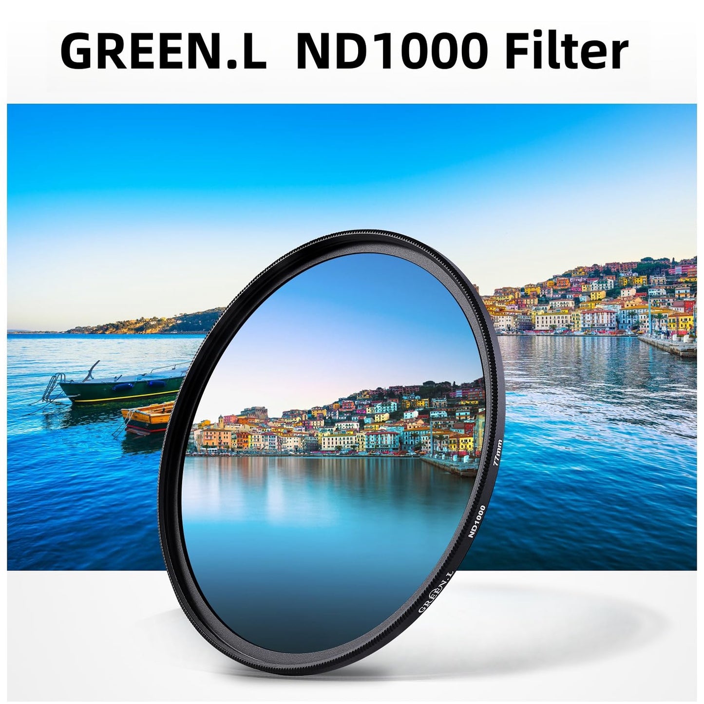 GREEN.L 46mm ND1000 Filter, Slim 10-Stop Fixed Neutral Density 46mm ND Filter for Long Exposure Photography