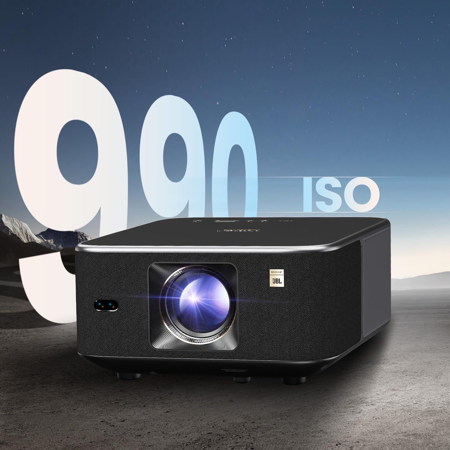 Yaber K3 Projector 990 ISO Smart Projector with Google TV, 30W Speaker Sound by JBL, Dolby Audio, Movie Projector with WiFi6 and Bluetooth, 7000+app