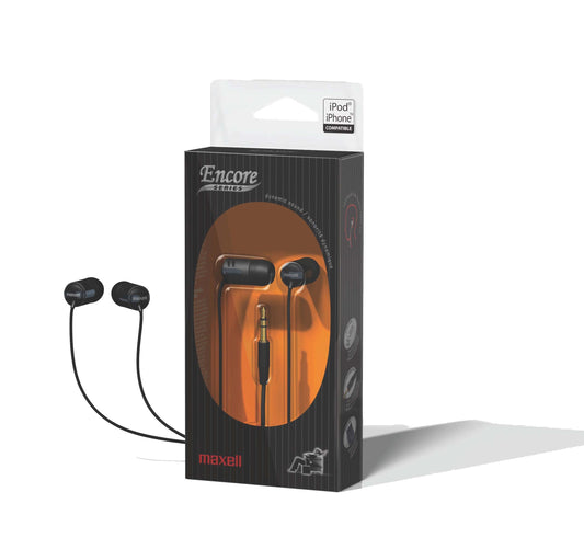 Maxell 190234 Encore Series EN-5 Earbud (Black)