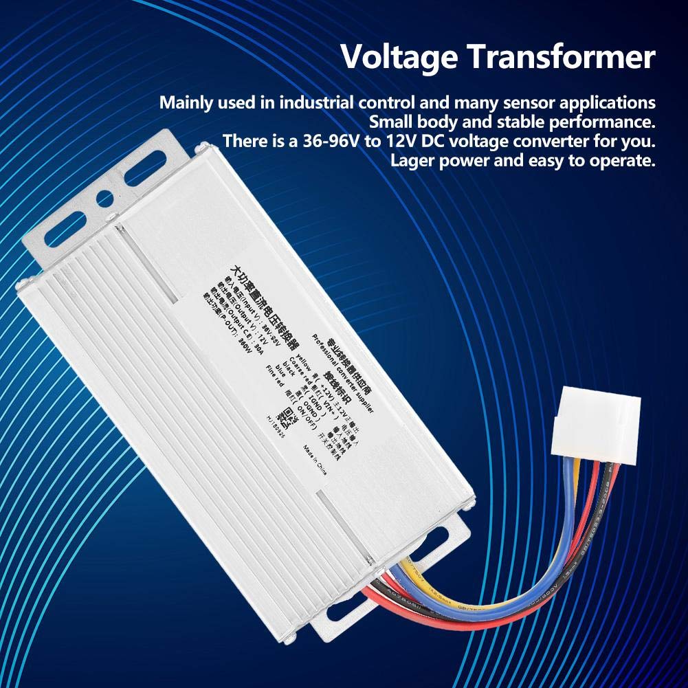 360W DC Voltage Converter, 36-96V to 12V 30A 360W DC Converter Adapter Voltage Transformer Supplies Voltage Transformer