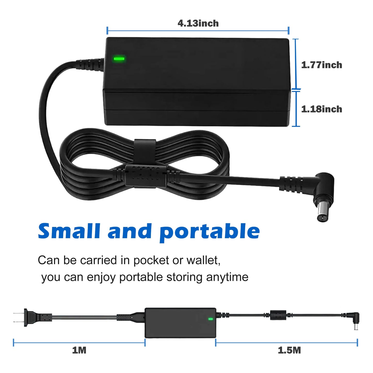 14V 3A Power Adapter for Samsung Monitor Compatible with 15 "17" 18" 19" 20" 22" 23" 24" 27" 32" Inch SyncMaster Series dc 14v Power Cord Samsung…