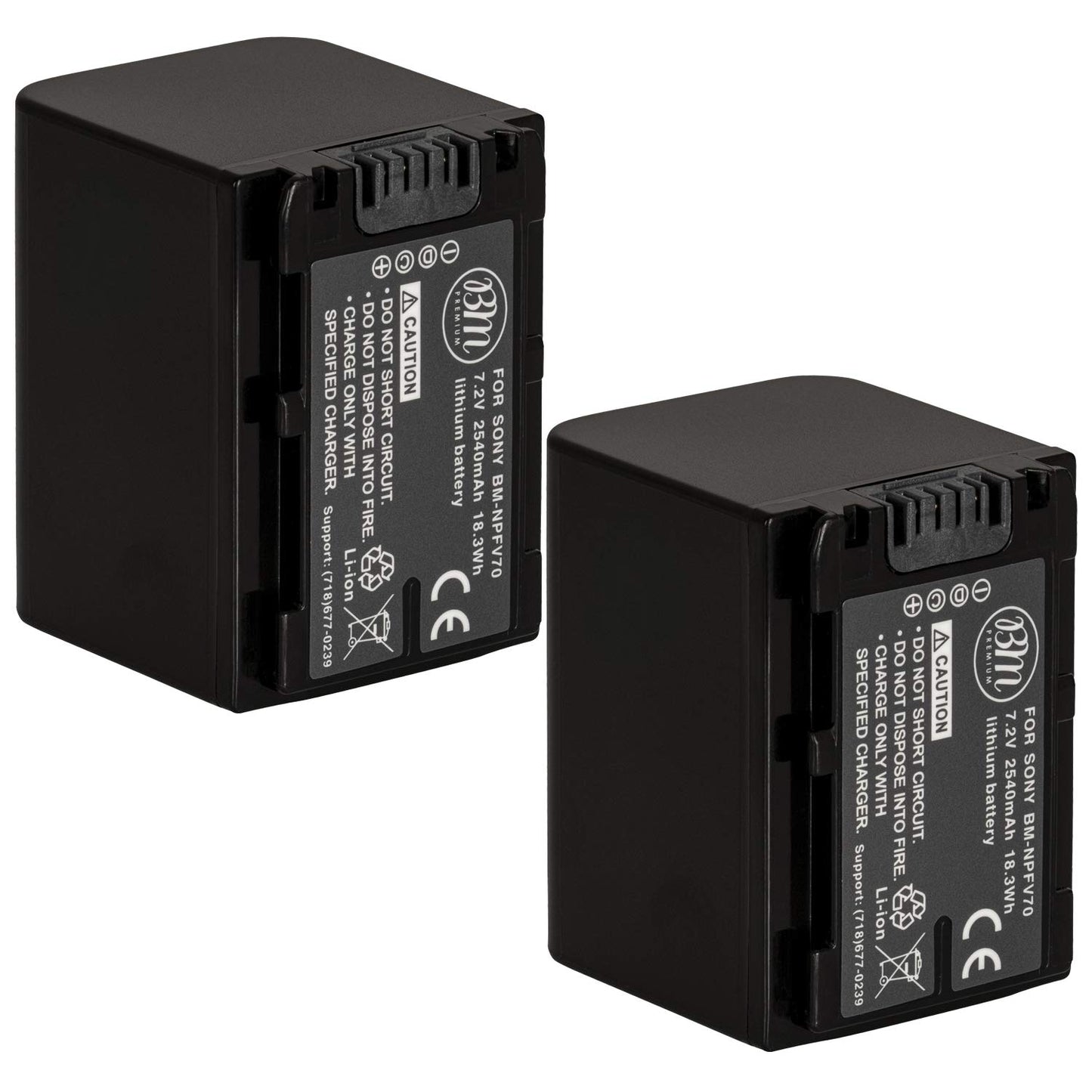 BM 2 NP-FV70 Batteries for Sony FDR-AX700, PXW-Z90V, HXR-NX80, HDR-CX455/B HDR-CX675B, CX330, CX900, PJ340, PJ540, PJ670B, PJ810, FDR-AX33, FDR-AX53