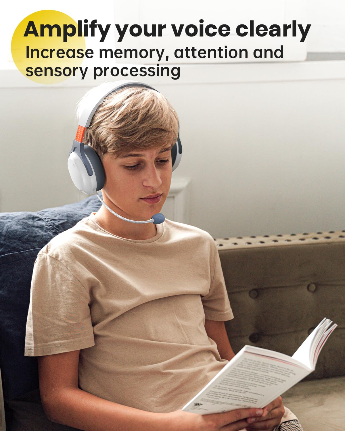 VOXii Auditory Feedback Wireless Headphones PRO, Brain Training Toolkit, New Function: Voice Feedback and Recording, Enhanced Speech, Language…