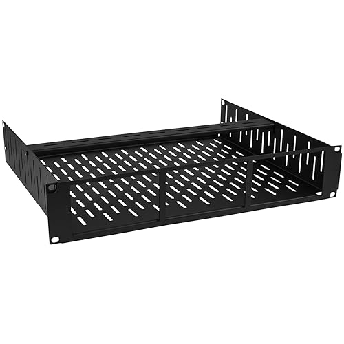 Penn Elcom Custom Media Rack Shelves Compatible with 3 x Sonos Connect