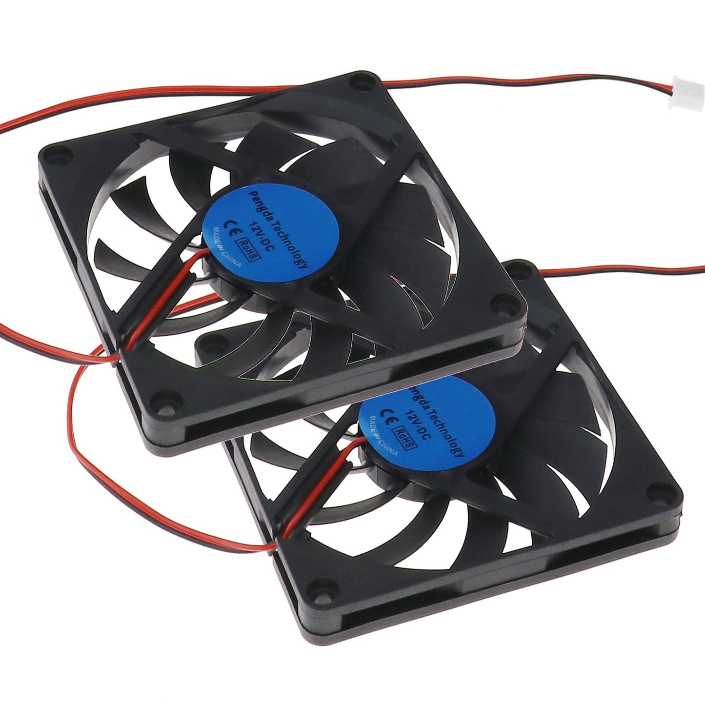 SING F LTD 2X Standard Computer Fans PC Case Cooling Cooler Fans Brushless Silent 80x80x10mm DC 12V 2Pin