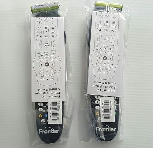 Set of TWO Verizon FiOS TV Replacement Remote Controls by Frontier works with Verizon FiOS systems