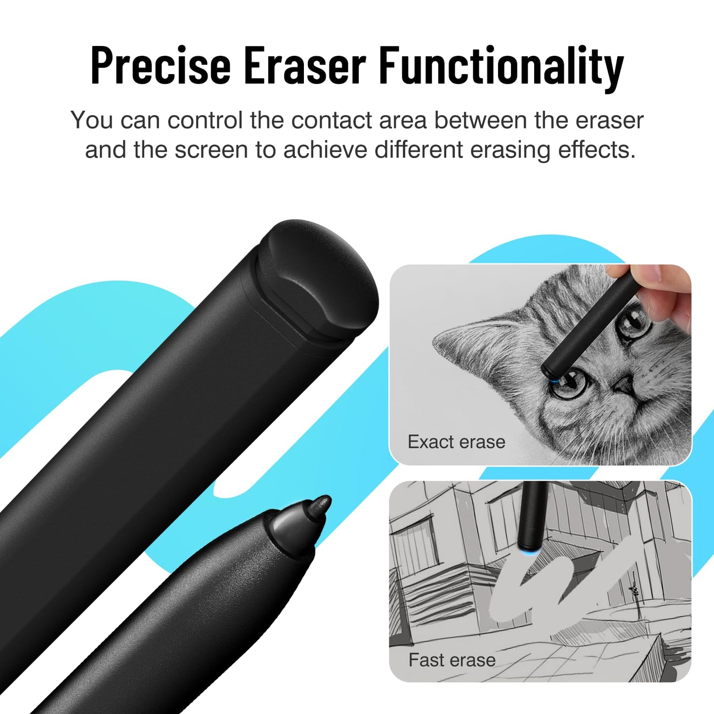 Magnetic Stylus Pen for Remarkable 2 Pen with Eraser, Digital Replacement Pen for Remarkable 2 Stylus Alternative Marker Plus, 4096 Pressure