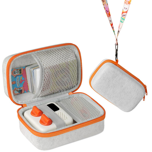 Travel Case for Yoto Mini (2024 Edition), Hard Carrying Case with Odor-Free Felt Fabric for Children, Accessories kids Audio Music player, Up To 40