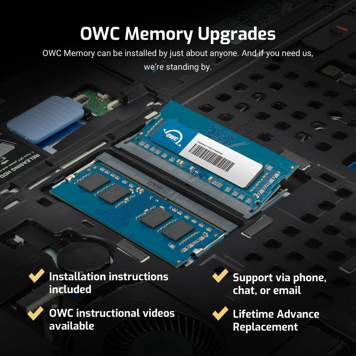 OWC Memory 16GB (2X 8GB) DDR4 PC4-19200 2400MHz RAM