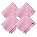 Microfiber Screen Cleaning Cloths, HTTX 4-Pack 6 x 7 inches for Cell Phones, Tablets, LCD TV, Laptop, Camera Lenses, Surface Tablet, Monitor, Car GPS
