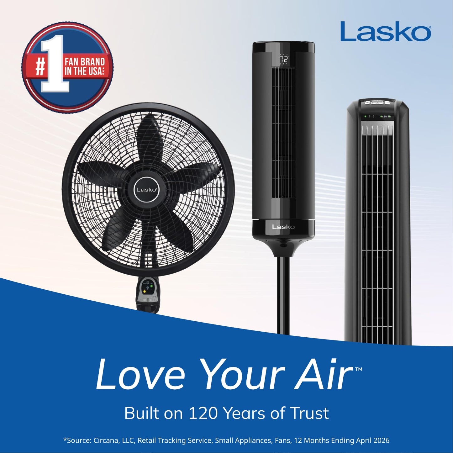 Lasko Oscillating Tower Fan with Remote Control - 36" - 2510 - White