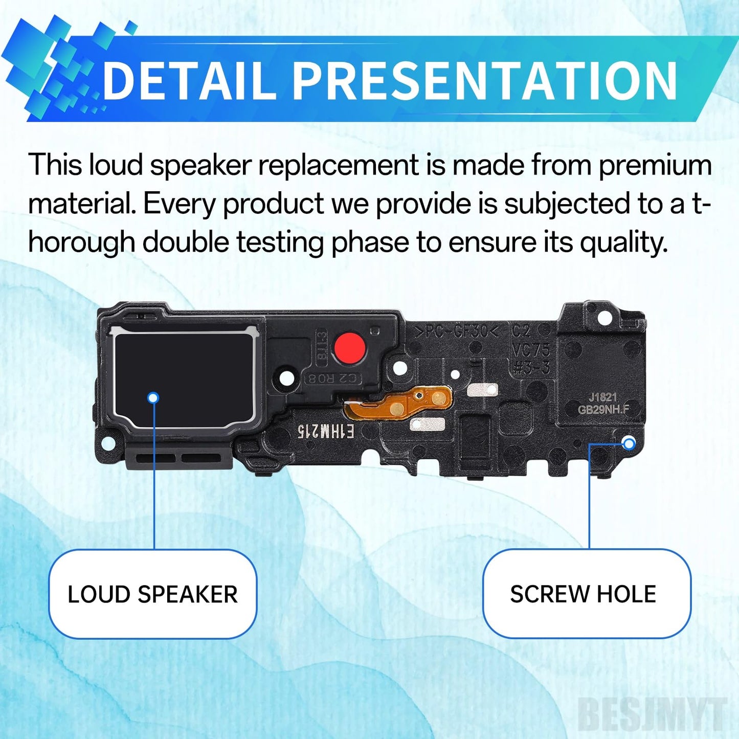 BESJMYT for Samsung Galaxy Note 20 Ultra 5G Loud Speaker Replacement Loudspeaker Ringer Clear Sound Ringtone Buzzer Repair for Samsung Galaxy Note 20