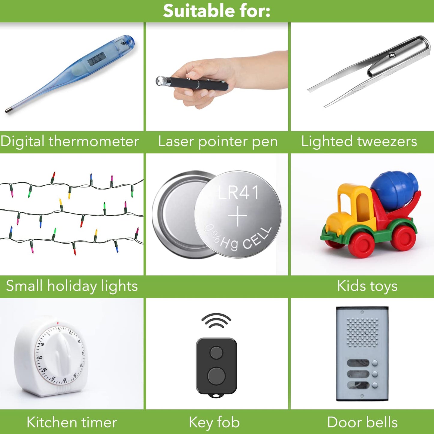 LOOPACELL AG3 LR41 Batteries - AG3 392 384 192 Battery - 1.5V Alkaline Button Coin Cell Batteries (10 Count (Pack of 1))