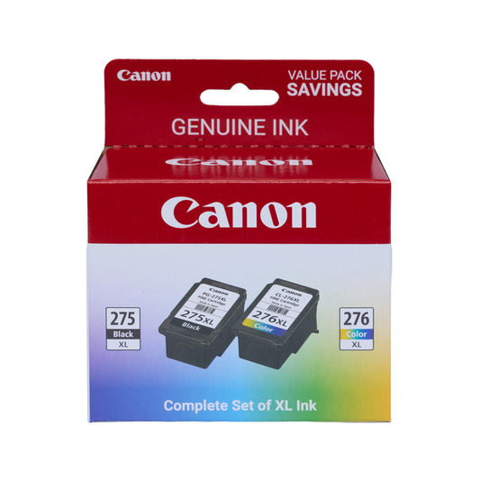 Canon PG-275 XL / CL-276 XL Genuine Ink Value Pack (2 Cartridges), Compatible with TS3520/3522/4722/3720/3722, TR4720