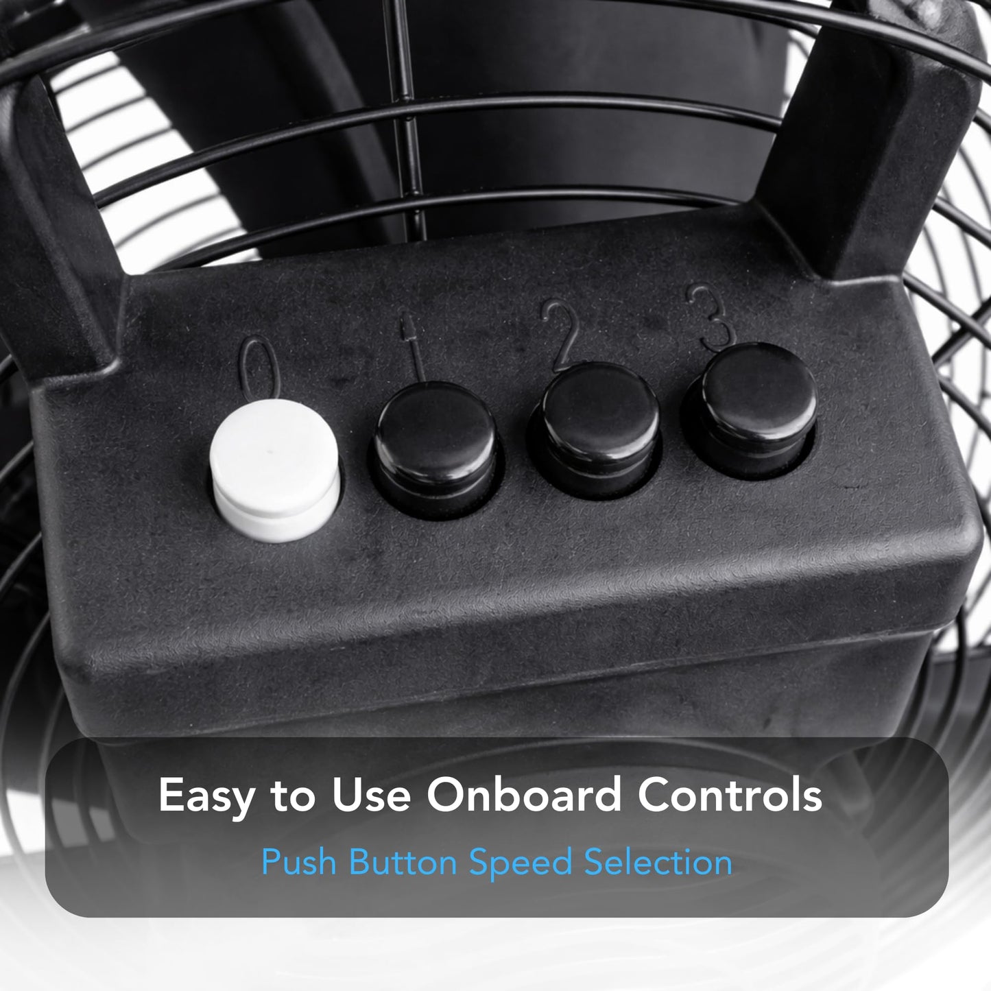 Comfort Zone 9-Inch High-Velocity Desk Fan