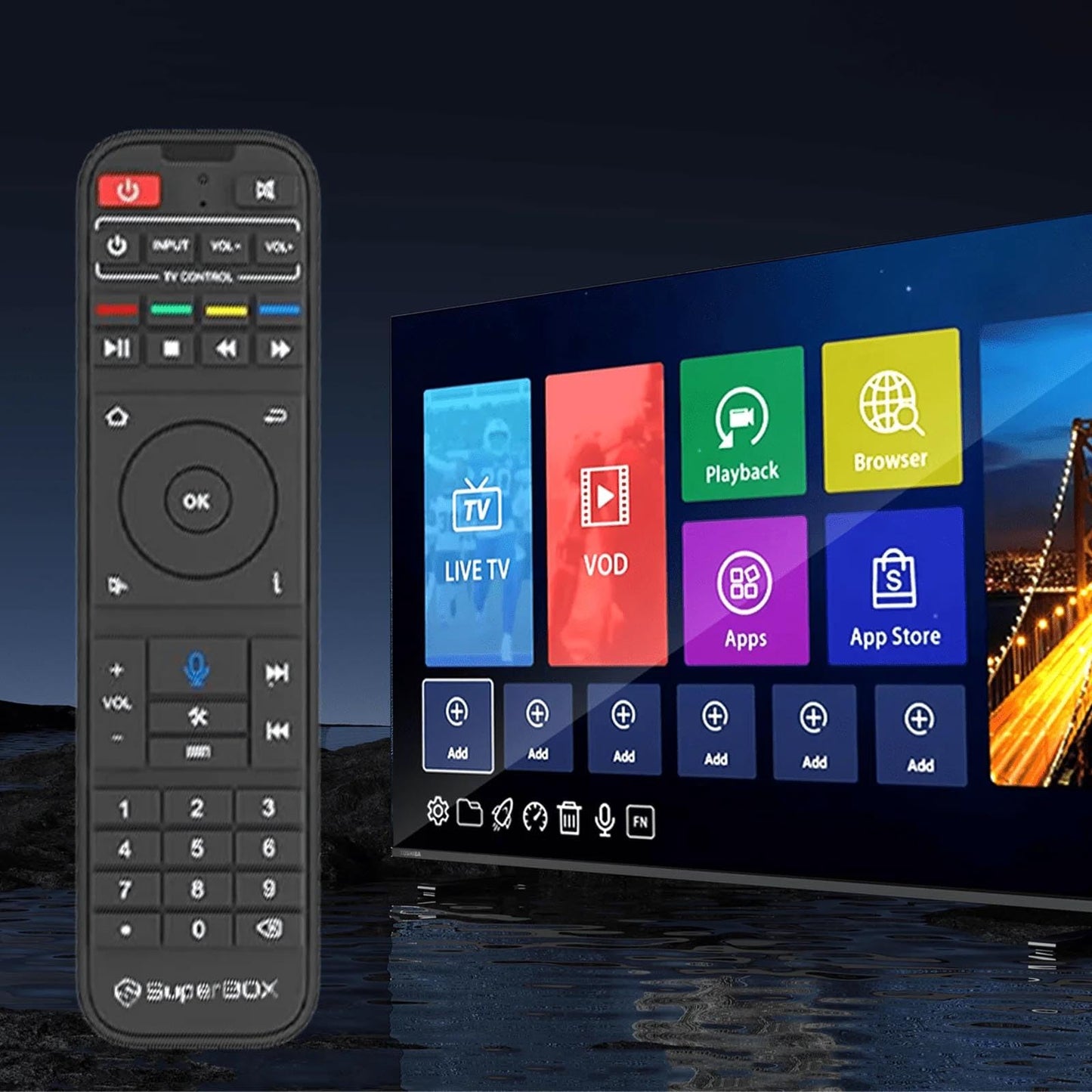 RC-200 Voice Remote Control for Super Smart TV Box S5 Pro S5 Max S6 Pro S6 Max S6 Ultra