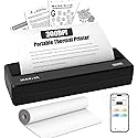 Portable Printer Wireless, Bluetooth WiFi Printers for Home Use, Small Inkless Thermal Printer for Travel, Supports 8.5" x 11" US Letter&A4 Size