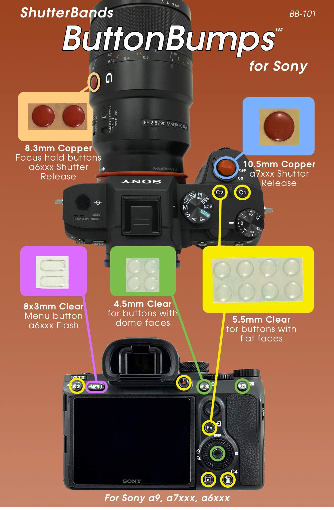 ShutterBands Enhancement Kit - 5 Accessories Compatible with Sony E-Mount Cameras