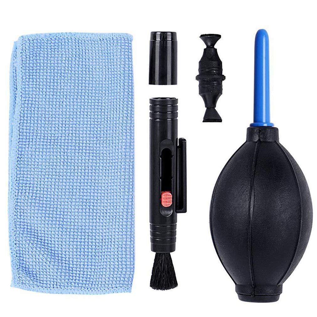 3IN1 Camera Cleaning Kit Suit Dust Cleaner Brush Air Blower Wipes Clean Cloth kit for Gopro for Canon Nikon Camcorder VCR