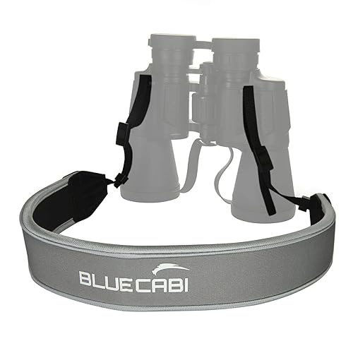 BlueCabi Neoprene Neck Shoulder Strap for Cameras and Binoculars - Comfortable Adjustable Fit for Men and Women with Anti Slip Material - Lightweight