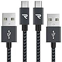 RAMPOW Micro USB Cable [2 Pack/3.3ft] QC 3.0 Fast Charging & Sync Android Charger, Braided Nylon Micro USB Cables for Samsung Galaxy S7/S6 and Edge