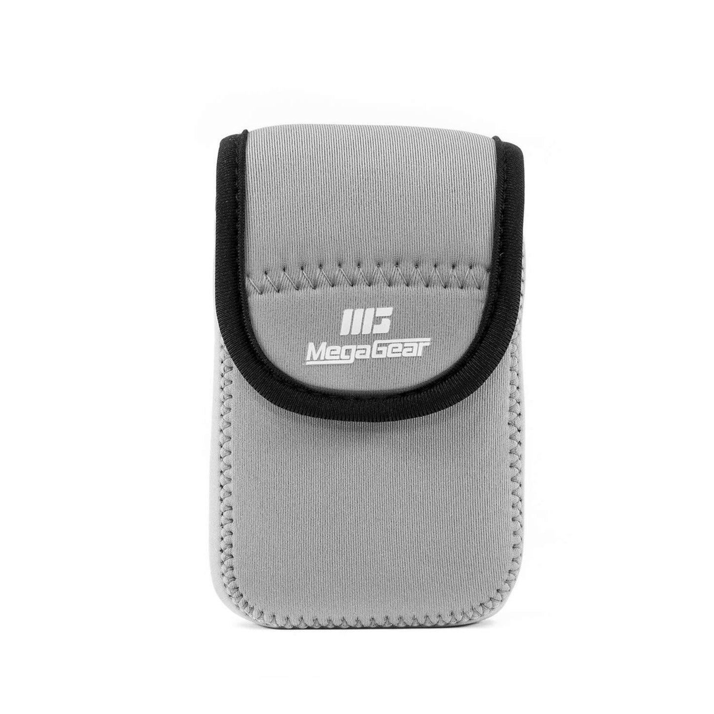 MegaGear Nikon Coolpix W300, AW130, Ricoh WG-30W, WG-50 Ultra Light Neoprene Camera Case, with Carabiner - Gray - MG1277, Gray
