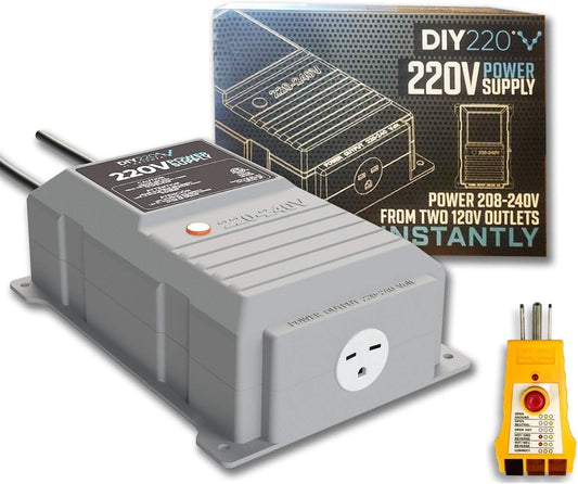 Quick Connect 220V Power Supply Converter and Travel Plug Adapter Kit (220V Voltage Converter)