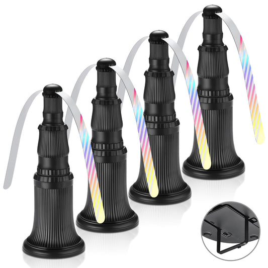 Fly Fans for Tables, Fly Fan Outdoor Indoor Keep Flies Away, Table Top Spinner with Holographic Blades, Flies Deterrent for Picnic, Restaurant, Party