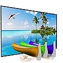 200 Inch Portable Projector Screen Outdoor, YF2009SZ 16:9 Foldable HD Large Thick Canvas Movie Screen for Home Theater Office Presentation Outside