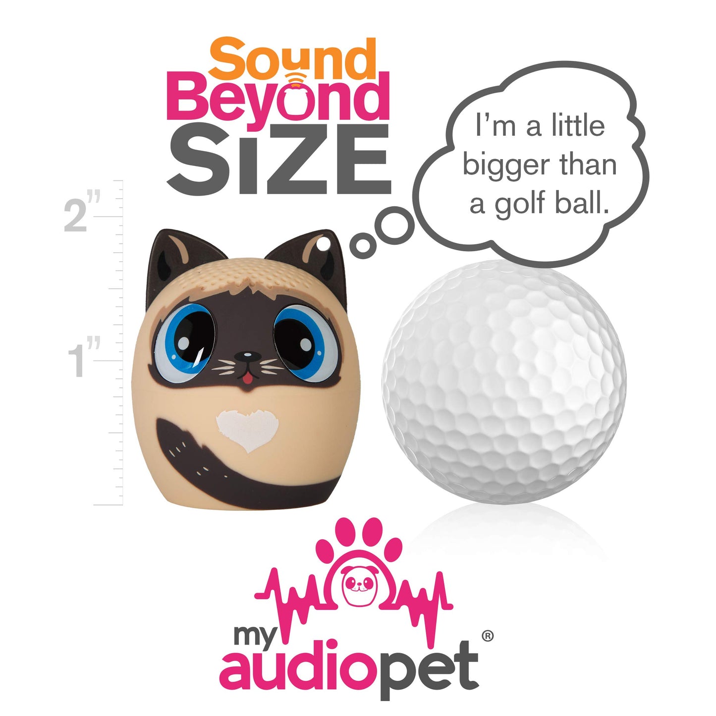 My Audio Pet Mini Bluetooth Animal Wireless Speaker for Kids of All Ages - True Wireless Stereo - Pair with Another TWS Pet for Powerful Rich