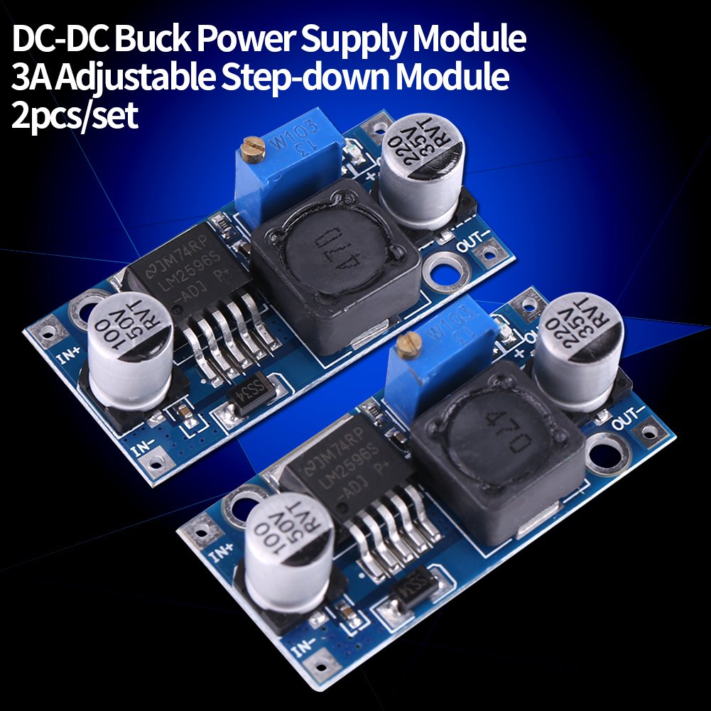DC to DC Converter LM2596 3.0-40V to 1.5-35V Power Supply Step Down Module (8 Pcs)