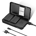 NEEWER Replacement Battery and Charger Set for LP-E6 LP-E6N, Compatible with Canon 5D Mark II III 5D Mark IV 6D Mark II 7D Mark II 70D 80D 90D, 2 Pack