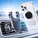 MCCHJoy 2X-Hold Magnetic Car Mount for PopSockets, Easy to Install Air Vent Mount, Adjustable and Secure, Fits All Phones All Socket Grips, Upgraded